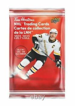 100 Packs 2021-22 Ud Tim Hortons NHL Hockey Cards 1 Full Box 100 Packs