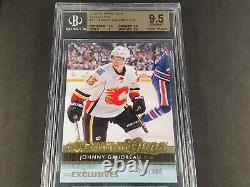 14-15 Upper Deck Ud Exclusives Johnny Gaudreau Young Guns Rookie Rc #100 Bgs 9.5