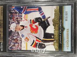 14-15 Upper Deck Ud Exclusives Johnny Gaudreau Young Guns Rookie Rc #100 Bgs 9.5