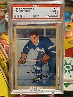 1953-54 Tim Horton #13 Parkhurst Graded PSA 2.5 Toronto Maple Leafs Nice