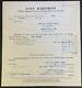 1954 NHL Hockey Loan Signed Contract Bill Ezinicki Maple Leafs Hap Day Autograph