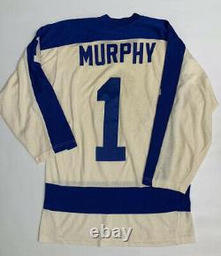 1960's Toronto Maple Leafs Jersey Murphy #1 Rare White Blue Size 42
