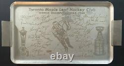 1962-63 Toronto Maple Leafs Stanley Cup Champions NHL Hockey Tray Dominion Store