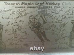 1962-63 Toronto Maple Leafs Stanley Cup Champions NHL Hockey Tray Dominion Store