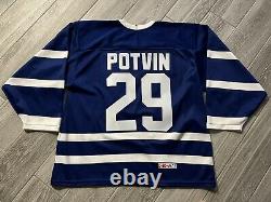 1992 Tbtc CCM Felix Potvin Toronto Maple Leafs Rookie Hockey Jersey Sz Large