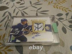 2016-17 Mitch Marner #/100 Sp Authentic Rookie Rpa Rc Auto 2-clr Patch Leafs Spa