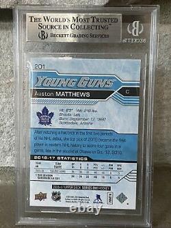 2016-17 UD Series 1 AUSTON MATTHEWS Young Guns BGS 9 Toronto Maple Leafs