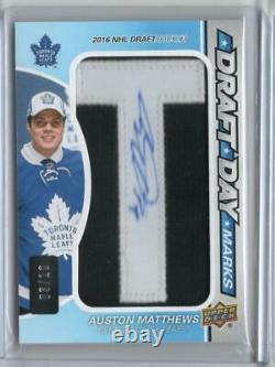 2016-17 Ud Sp Game Used-draft Day Marks Letter T- Auston Matthews Ddm-am 03/10