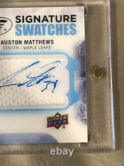 2016-17 Upper Deck Ice Auston Matthews Signature Swatches Auto Patch Rookie