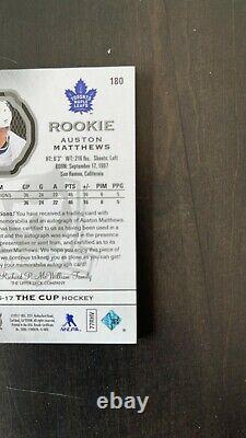 2016-17 Upper Deck The Cup Rookie Patch Auto RPA /99 Auston Matthews RC