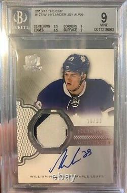 2016-17 Upper Deck The Cup William Nylander Rookie Auto Patch RPA BGS Leafs /99