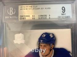 2016-17 Upper Deck The Cup William Nylander Rookie Auto Patch RPA BGS Leafs /99