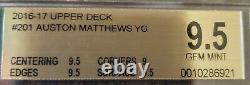 2016-17 Upper Deck Young Guns #201 Auston Matthews BGS 9.5 Gem Mint