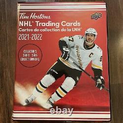 2021-22 Tim Hortons Hockey Cards 185 Card Set (base, Pf, Ss, Ge, C) W LIM Binder