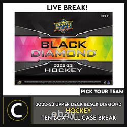 2022-23 Upper Deck Black Diamond Hockey 10 Box #h1689 Pick Your Team