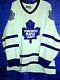 52 Center Ice Maska Toronto Maple Leafs White Fight Strap Hockey Jersey-nwd