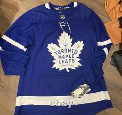 ADIDAS Toronto Maple Leafs BLUE CLIMALITE Authentic HOME BLUE Jersey SZ 52 NWT