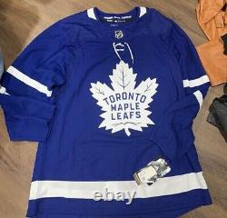 ADIDAS Toronto Maple Leafs BLUE CLIMALITE Authentic HOME BLUE Jersey SZ 52 NWT