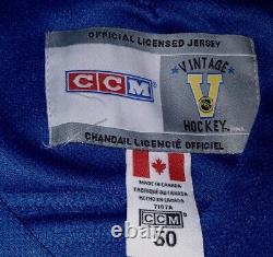 AUTHENTIC CCM Vintage Hockey Tie Domi Toronto Maple Leafs Sewn Jersey Size 50