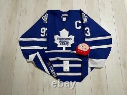 AUTHENTIC Vintage Toronto Maple Leafs Gilmour 93 CCM NHL Hockey Jersey 52