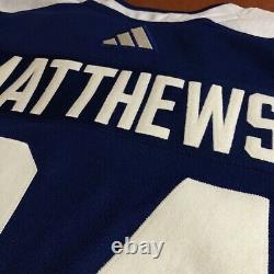 Adidas Auston Matthews Toronto Maple Leafs Reverse Retro 2.0 NHL Jersey Blue 54