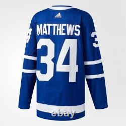 Adidas Men's Toronto Maple Leafs Auston Matthews Authentic Pro Jersey Size 52 L