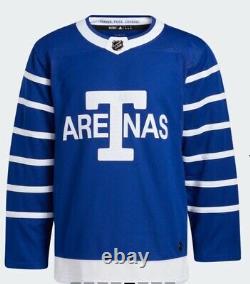 Adidas NHL Toronto Arenas Jersey Authentic Blue CU3316 Maple Leafs Men's Size 56