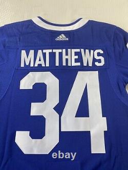 Adidas Toronto Maple Leafs Auston Matthews NHL Hockey Jersey NWT Men's 46 S