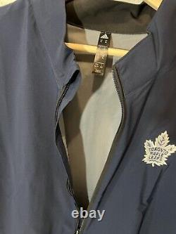 Adidas Toronto Maple Leafs Prov Rain Shell Jacket Navy Mens XL