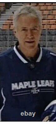 Alex Trebek's worn official NHL TORONTO MAPLE LEAFS nylon jersey and pants