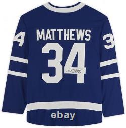Aust Matthews Torto Maple Leafs Signed AssiStanton Captain Breakaway Jersey