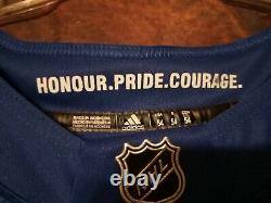 Austin Matthews Toronto Maple Leafs Adidas Honer Pride Courage Jersey Blue Sz 54