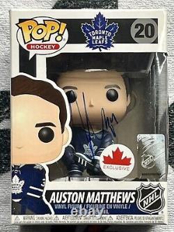 Auston Mathews Signed Auto Funko Pop #20 Maple Leafs Exclusive PSA