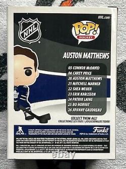 Auston Mathews Signed Auto Funko Pop #20 Maple Leafs Exclusive PSA