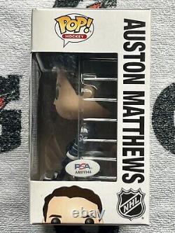 Auston Mathews Signed Auto Funko Pop #20 Maple Leafs Exclusive PSA