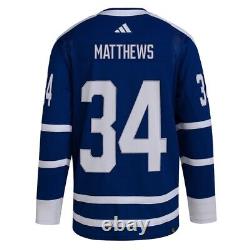 Auston Matthews 2022-23 Toronto Maple Leafs Reverse Retro 2.0 Adidas Jersey XL