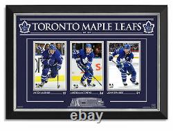 Auston Matthews Mitch Marner John Tavares Toronto Maple Leafs Museum Framed /99