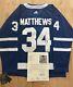 Auston Matthews Signed Autographed Toronto Maple Leafs Jersey JSA LOA