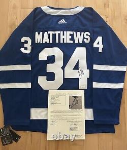 Auston Matthews Signed Autographed Toronto Maple Leafs Jersey JSA LOA