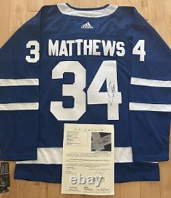 Auston Matthews Signed Autographed Toronto Maple Leafs Jersey JSA LOA