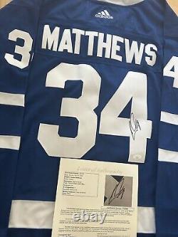 Auston Matthews Signed Autographed Toronto Maple Leafs Jersey JSA LOA