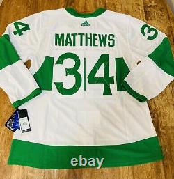 Auston Matthews St Pats Toronto Maple Leafs Authentic Adidas NHL Hockey Jersey