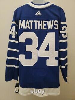 Auston Matthews Toronto Arena Mens Adidas Jersey New (56) 2XL MAPLE LEAFS Blue