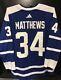 Auston Matthews Toronto Maple Leafs Adidas Reverse Retro NHL Jersey Size 52
