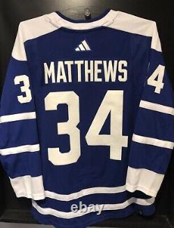 Auston Matthews Toronto Maple Leafs Adidas Reverse Retro NHL Jersey Size 52