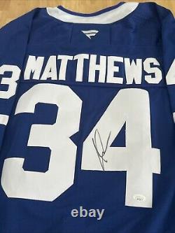 Auston Matthews Toronto Maple Leafs Autographed Jersey JSA Certified