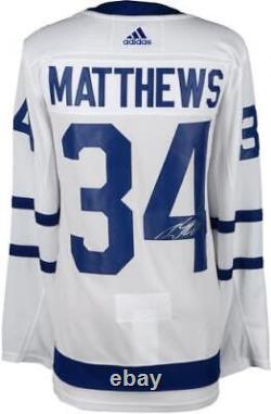 Auston Matthews Toronto Maple Leafs Autographed White Adidas Authentic Jersey