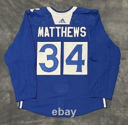 Auston Matthews Toronto Maple Leafs Custom Adidas Jersey 52 Heritage Arenas