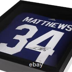 Auston Matthews Toronto Maple Leafs FRM Signed Adidas Authentic Jersey Shadowbox