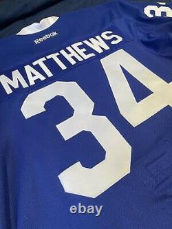 Auston Matthews Toronto Maple Leafs Jersey Reebok Edge 56 Home Team Issued NHL
